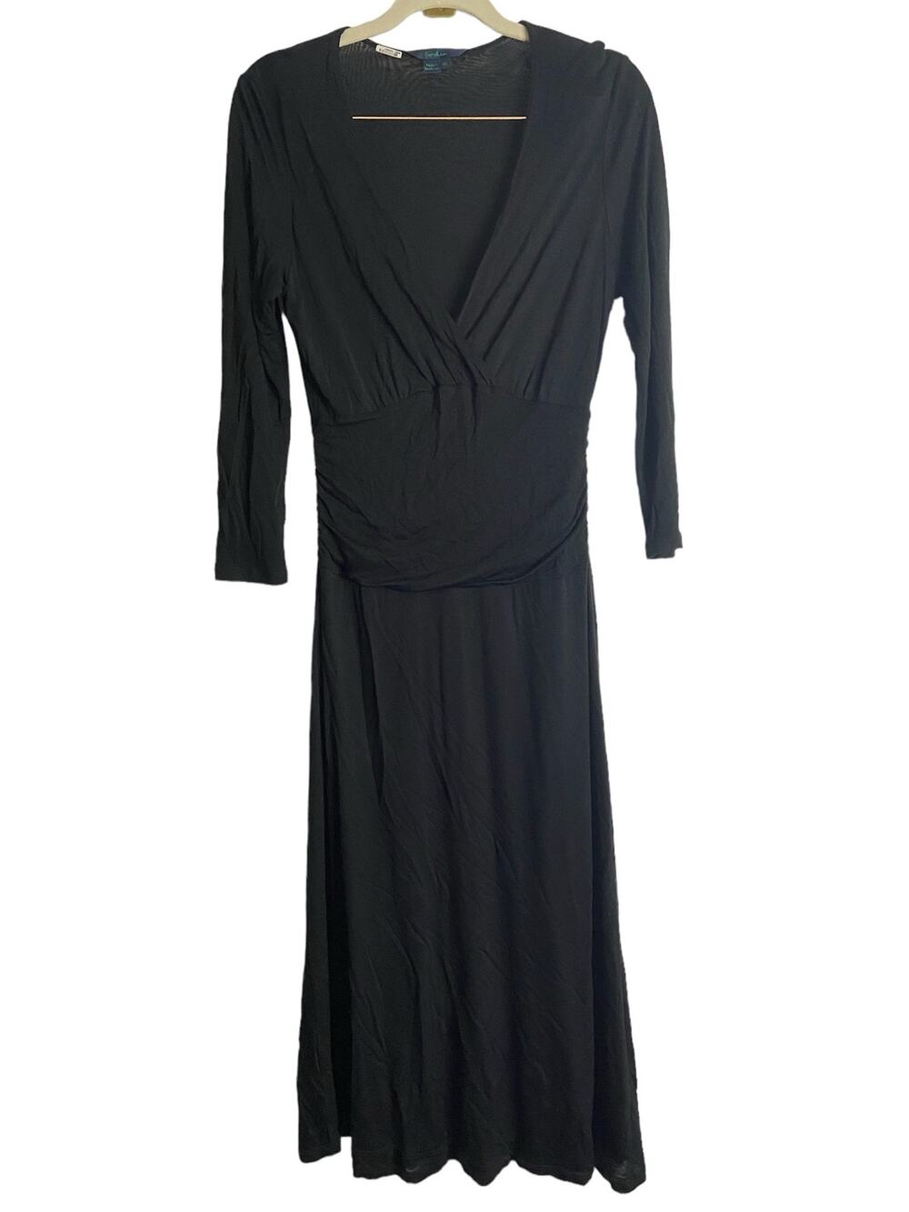 Boden Fit & Flare Midi Dress Crossover Ruched Waist Office Business Casual 10